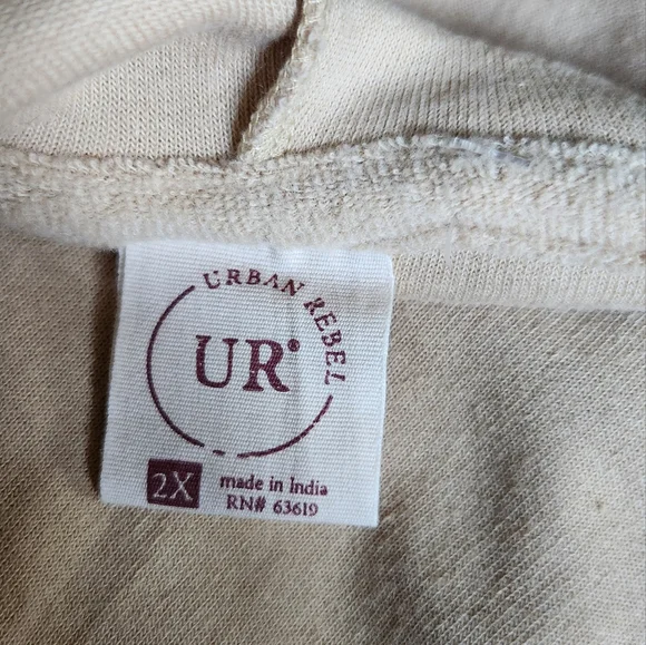 NWT Urban Rebel Cropped Zip Up Hoodie Size 2X - Picture 13 of 13